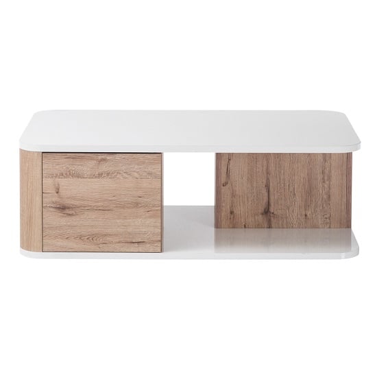 Kemble Coffee Table In Oak And White Lacquered Gloss_3